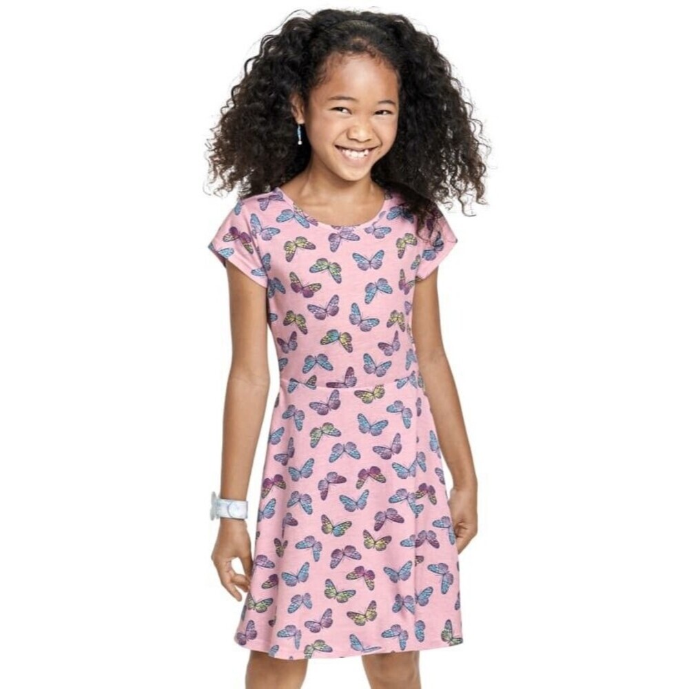 The Children’s Place Girls Print Everyday Dress Multicolor Size XXL NWT - Picture 1 of 5